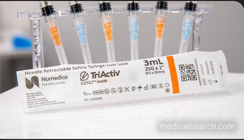 ClickZip Slim Manual Retractable Safety Syringe - Numedico TriActiv